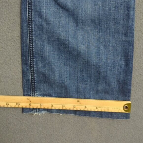 Ariat Jeans Women's 26R Blue Trouser Mid Rise Stretch Outseam Ella Wide Leg - Picture 9 of 13